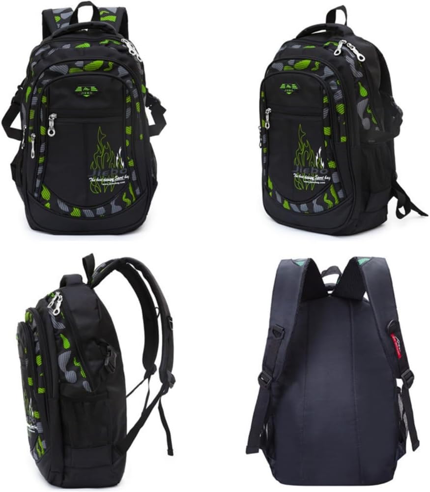 Boys Backpack School Bag Secondary Backpack Teenager Students Durable Heavy Duty Large Kids Book Bags Waterproof – Bild 5