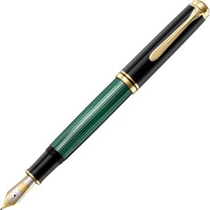 Pelikan Souveraen M1000 Fountain Pen Nib M in Gift Box, Green/Black