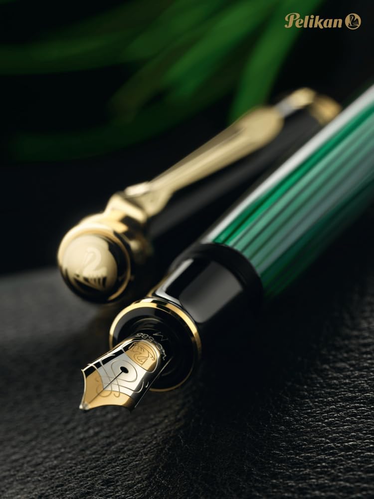 Pelikan Souveraen M1000 Fountain Pen Nib M in Gift Box, Green/Black – Bild 3