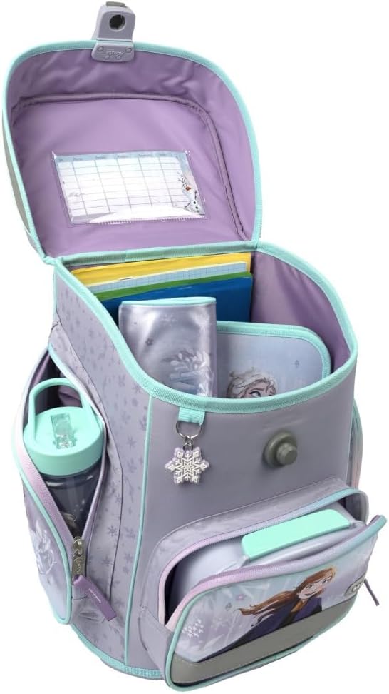 Primus-Versand Eiskönigin II Frozen-SCOOLI Undercover EasyFit School Bag Set 8 Pieces with Sports Bag, Lunch Box and Drinking Bottle, Dark Blue, Size: 36.5 x 33 x 29 cm, Zhhqas 1583 – Bild 4