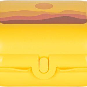 Tupperware Eco+ Lunch Box Large Twin Size 3 Lilac Snack Box Lunch Box + Cookie Cutter Light Blue