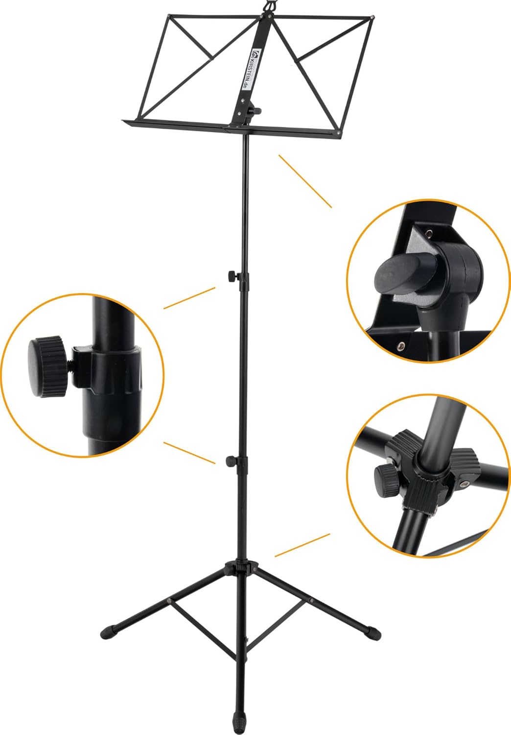 XDrum DD-530 E-Drum Set with Mesh Heads - Electronic Drum Kit with 3 Cymbal Pads, 4 Mesh Head Pads, 1 Kick Pad and Rack - 45 Drum Kits with 455 Sounds - Includes Stool, Headphones, School, Music Stand – Bild 4
