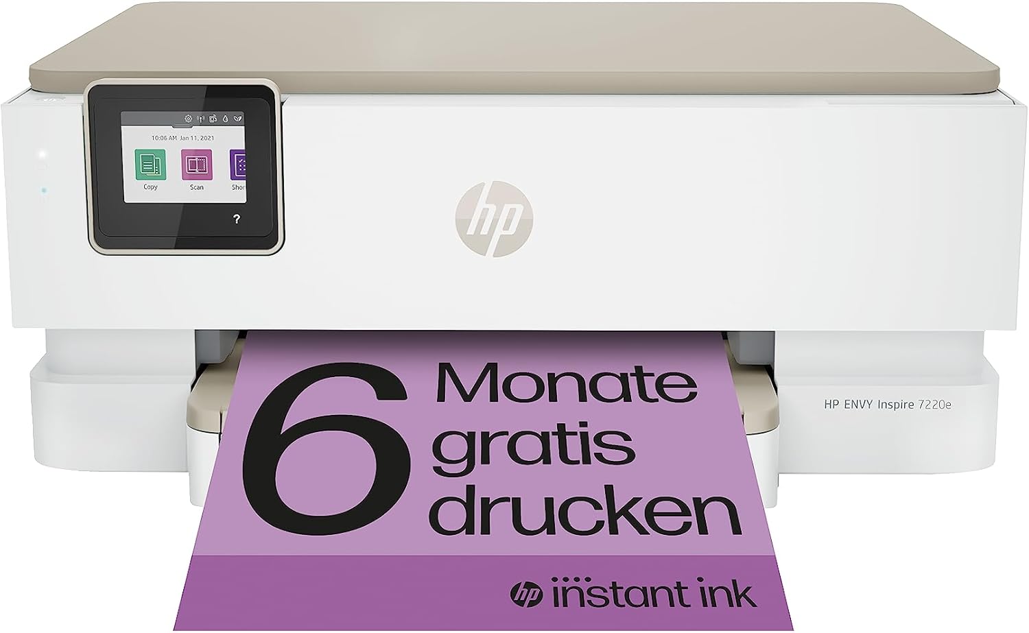 HP Envy Inspire 7220e Multifunction Printer, Inkjet Printer, 3 Months Free Printing with HP Instant Ink Included, HP+, Printing, Scanning, Copying, Photo Print, DIN A4, Wi-Fi, Airprint