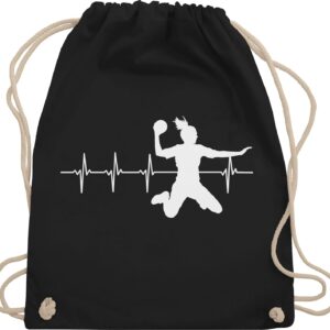 Shirtracer - Handball EM 2022 jersey replacement - handball heartbeat for women - gym bag and fabric bag made of cotton