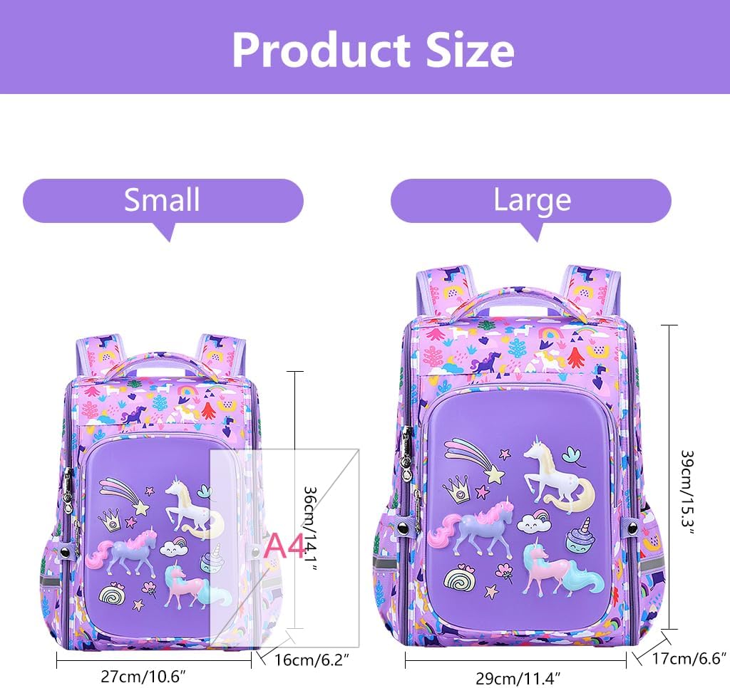 Children's Backpack Boys Girls Daypack School Bag Primary School Bags Teenager Backpacks School Backpack Waterproof Book Bag Daypack Travel Casual Satchel for 6-8 Years – Bild 3