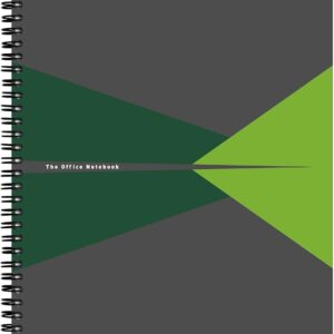 Leitz 44950055 Office College Notepad A4 Squared Spiral Bound with PP Cover Green