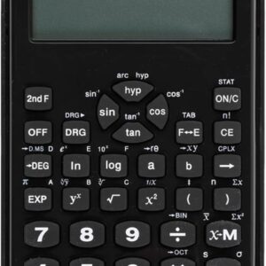 Idena 20137 School Calculator SR 200 10 Digit Display Battery Operated Scientific Calculator