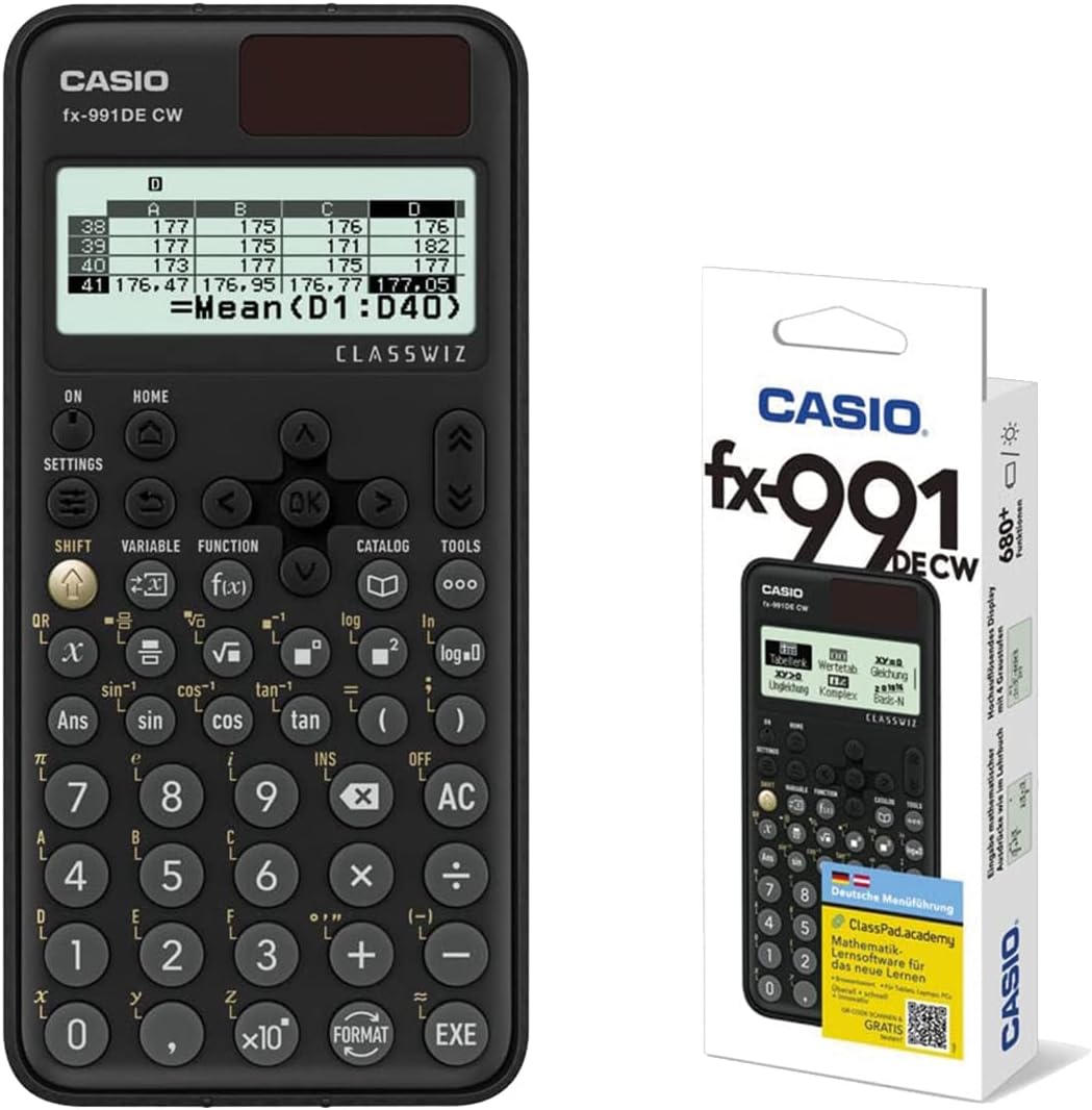 Casio FX-991DE CW ClassWiz Technical Scientific Calculator, German Menu Guide – Bild 2