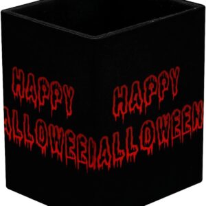 Pen Holder for Desk, Bloody Happy Halloween Prints Pen Holder Pen Holder Makeup Brush Storage Desktop Stationery Supplies Organiser for Home Office