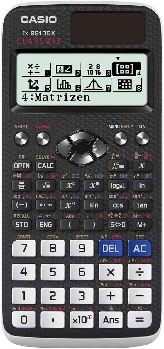 Casio FX-991DE X School Calculator + Bag + Book - Scientific Calculator with 696 Functions for Higher Level, Study & Technology - Classic Set (Red) – Bild 2