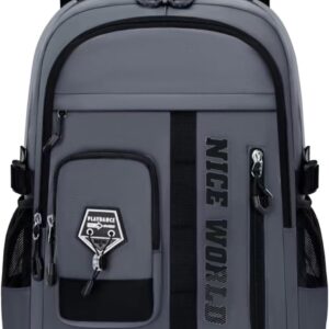 School Backpack Boys Teenagers – Waterproof Lightweight 29L Large Backpack for Upper School with 15.6 Inch Laptop Compartment – Stylish School Bag for High School, Leisure