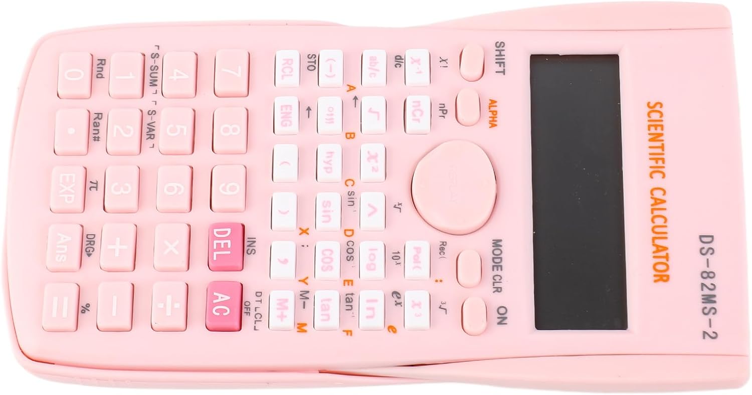 Scientific Calculator, 12-Digit Office Calculator with 240 Functions, Multifunctional Student Calculator with Large Display and Sliding Hard Cover (Rose) – Bild 4