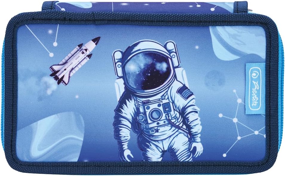 Herlitz Cosmic Explorer Double Pencil Case with Equipment, Children's School Supplies Bag, Functional Utensil Set for Students – Bild 2