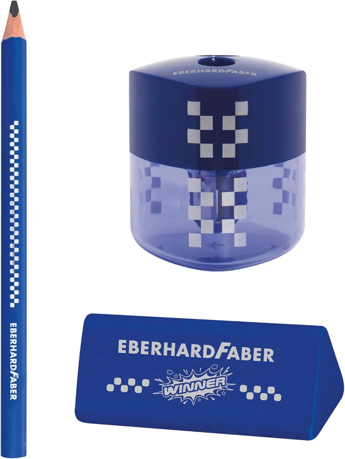 Eberhard Faber TRI Winner, 510099 Pencil Set with 2 Pencils 2B, Eraser and Sharpener – Bild 2