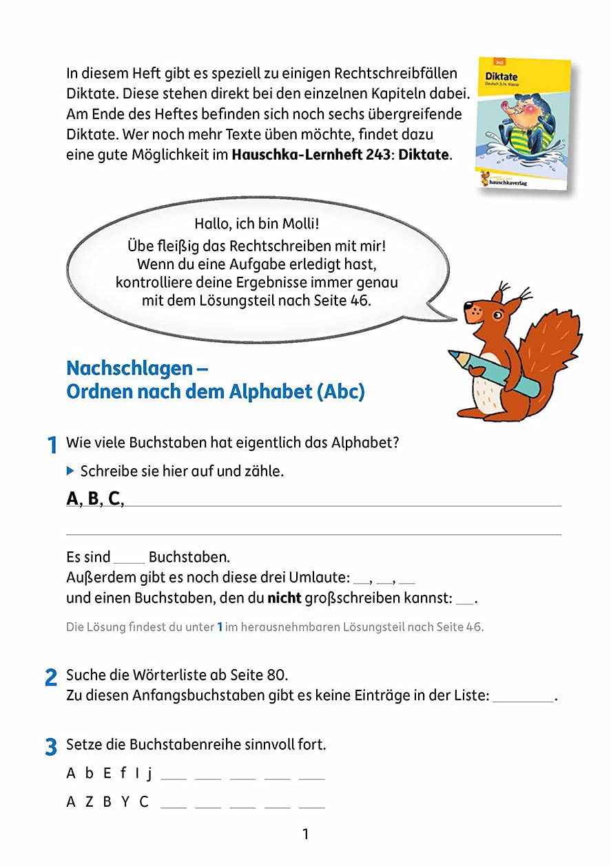 Deutsch 4. Klasse Übungsheft - Rechtschreiben und Diktate: Rechtschreibung, Groß- und Kleinschreibung. Fir für den Übertritt: Erklärungen mit Übungen und Lösungen (Forder- und Förderhefte, Band 254) – Bild 4