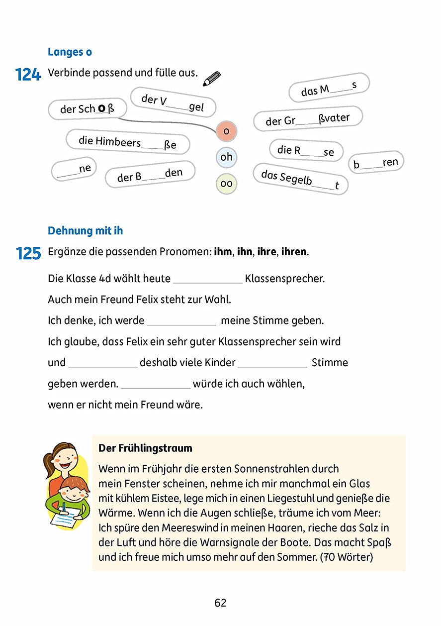 Deutsch 4. Klasse Übungsheft - Rechtschreiben und Diktate: Rechtschreibung, Groß- und Kleinschreibung. Fir für den Übertritt: Erklärungen mit Übungen und Lösungen (Forder- und Förderhefte, Band 254) – Bild 6