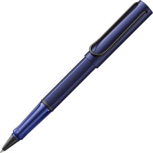 Lamy AL-star Dark Dusk Rollerball Pen – Lightweight Pen with Transparent, Ergonomic Handle & M Line Width – Aluminium Housing – with Rollerball Refill M 63 Line Width M in Black
