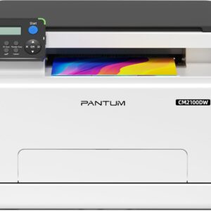 PANTUM CM2100DW Colour Laser Printer Multifunctional Device with Printer Scanner Copier 3-in-1, WLAN, Ethernet, USB, Automatic Duplex Printing, 20ppm