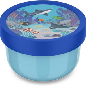 Mepal - Fruit Box Campus - Snack Box for Children - Dishwasher and Microwave Safe - BPA Free - 300 ml - Tropical Ocean