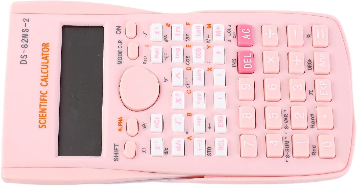 Scientific Calculator, 12-Digit Office Calculator with 240 Functions, Multifunctional Student Calculator with Large Display and Sliding Hard Cover (Rose) – Bild 6
