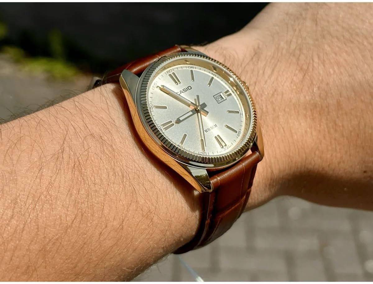 Casio Watch MTP-1302PGL-9AVEF, brown, Modern – Bild 3