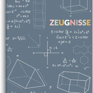 SKYDUE Certificate Folder A4, High-Quality Plastic Folder with 30 Pockets, Certificate Folder for Archiving Certificates and Organising Important Documents (Blue)
