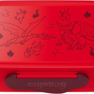 ergobag Lunch Box with Divider, BPA-Free, Dishwasher Safe