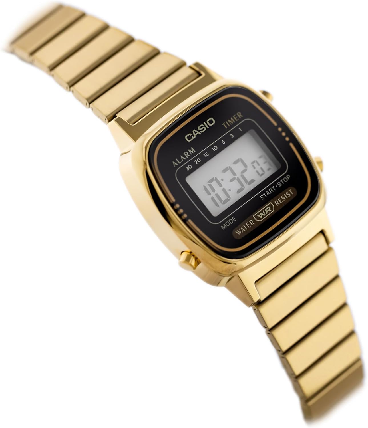 Casio – LA-670WG-1 – Ladies’ Watch – Quartz Digital – Golden Dial – Gold-coloured metal – Bild 3