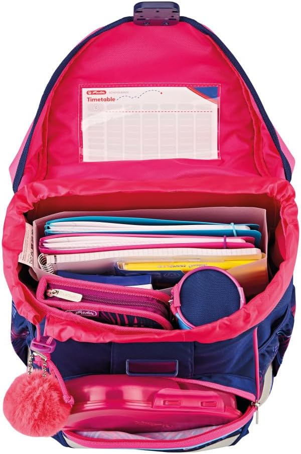 Herlitz Unisex Children's Ultralight Tropical Chill School Bag, Multicoloured, M, Multi-Coloured – Bild 7
