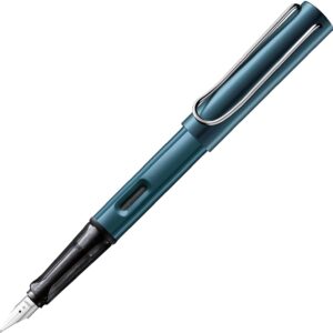 Lamy Al-Star Lightweight Fountain Pen Made of Robust Aluminium with Ergonomic Grip and Polished Steel Nib, Incl. T10 Ink Cartridge, Blue