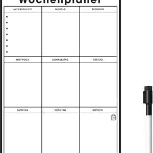 Der Magnet Shop Magnetic Weekly Planner (30 x 21 cm [A4], White)