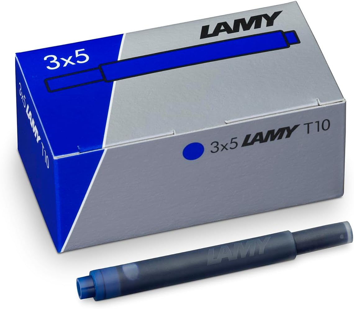 Lamy Set of 1 Safari Vista Transparent Fountain Pen Nib M and 1 x T10 Set of 3 Ink Cartridges in Original Box – Ink Colour Blue – Bild 5