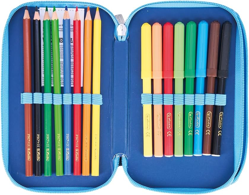 Herlitz Cosmic Explorer Double Pencil Case with Equipment, Children's School Supplies Bag, Functional Utensil Set for Students – Bild 5