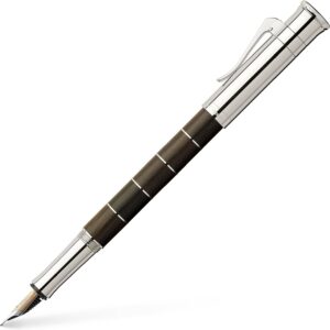 Graf Faber-Castell Anello „Grenadill“ Fountain Pen Platiniert Medium Nib …