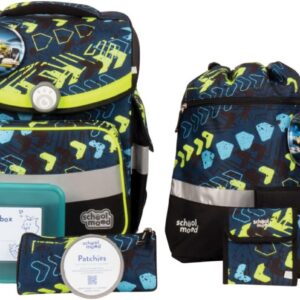 SCHOOL-MOOD Timeless with LED Patchy Elias School Bag Set 7-Piece