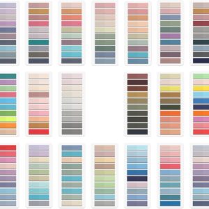 Pack of 4000 Adhesive Strips, 20 Set of Small Self-Adhesive Sticky Notes, Transparent Sticky Notes, Sticky Notes as Tabs for Books and Index Annotating Tabs (Colourful)