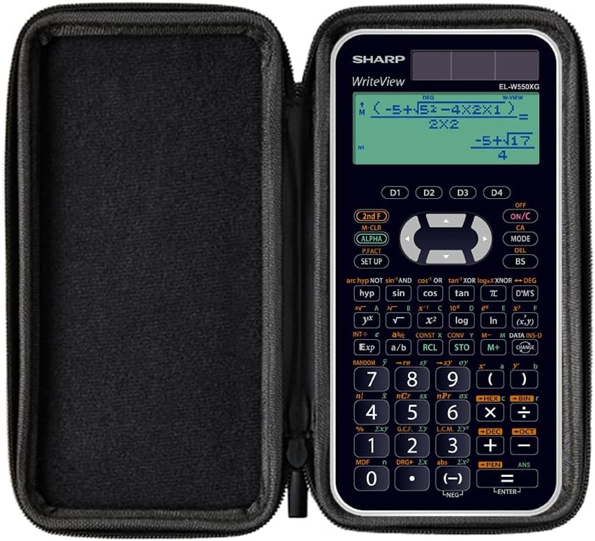 Sharp EL-W550XG Basic Set Including Protective Case by WYNGS in Black – Bild 2