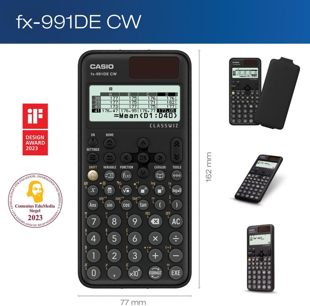 Casio FX-991DE CW ClassWiz Technical Scientific Calculator, German Menu Guide – Bild 3