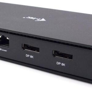 i-tec Thunderbolt 4 Generation 3 2X Display Dock 7X USB, 2.5 GLAN, PD 92W, 1 m TB4 Cable