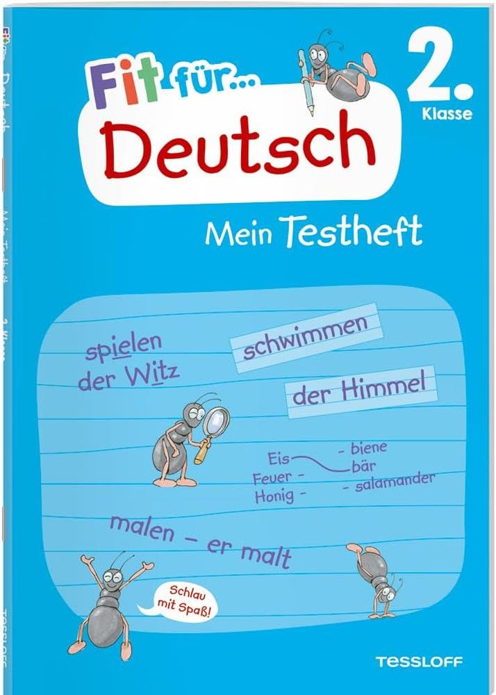 Fit für Deutsch 2. Klasse. Mein Testheft / Fit für die Schule / Lernhilfe / Wie richtige Klassenarbeiten / Bewertung nach Notenschlüssel: Wissen ... Grammatik (Fit für die Schule Mein Testheft)
