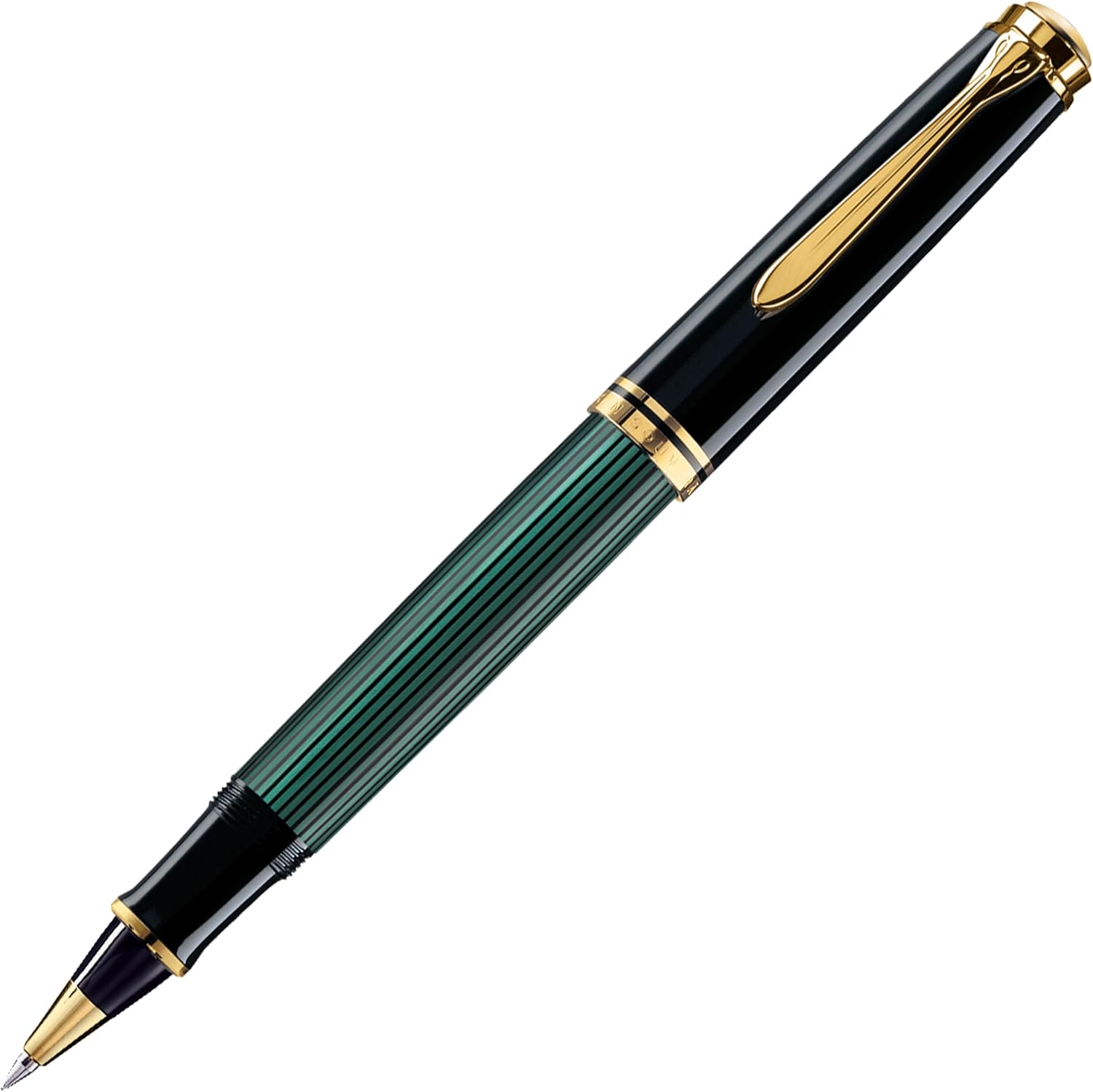 Pelikan Souverän R400 Roller Ball Point Pen - Black/ Green