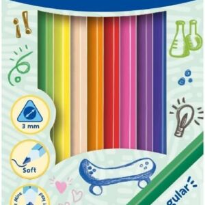 Pelikan 700115 Coloured Pencils Triangular Pack of 12 FSC