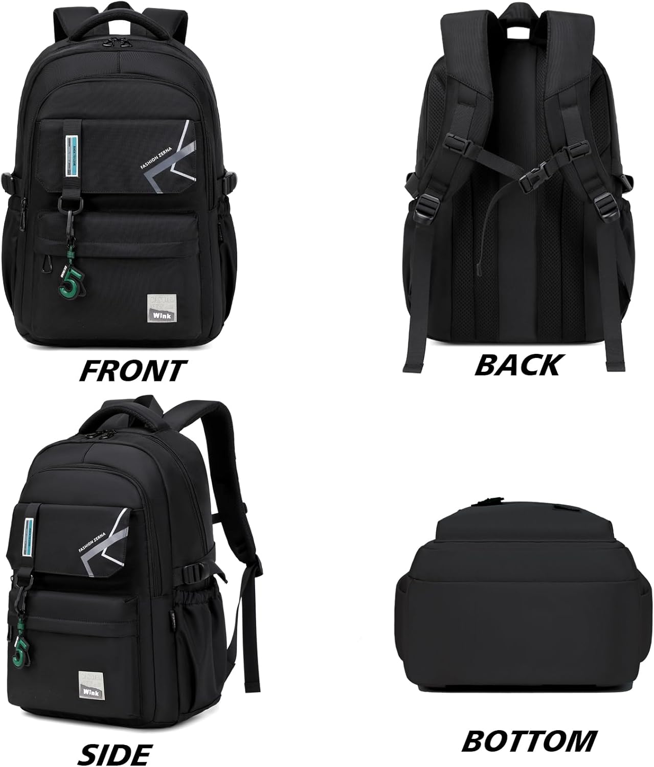 ZHIERNA School Backpack Boys Teenager Girls School Bags Teenagers Backpack for 8 10 14 Years Children Book Bags School Bag Large for School Gifts Primary School or High School – Bild 3