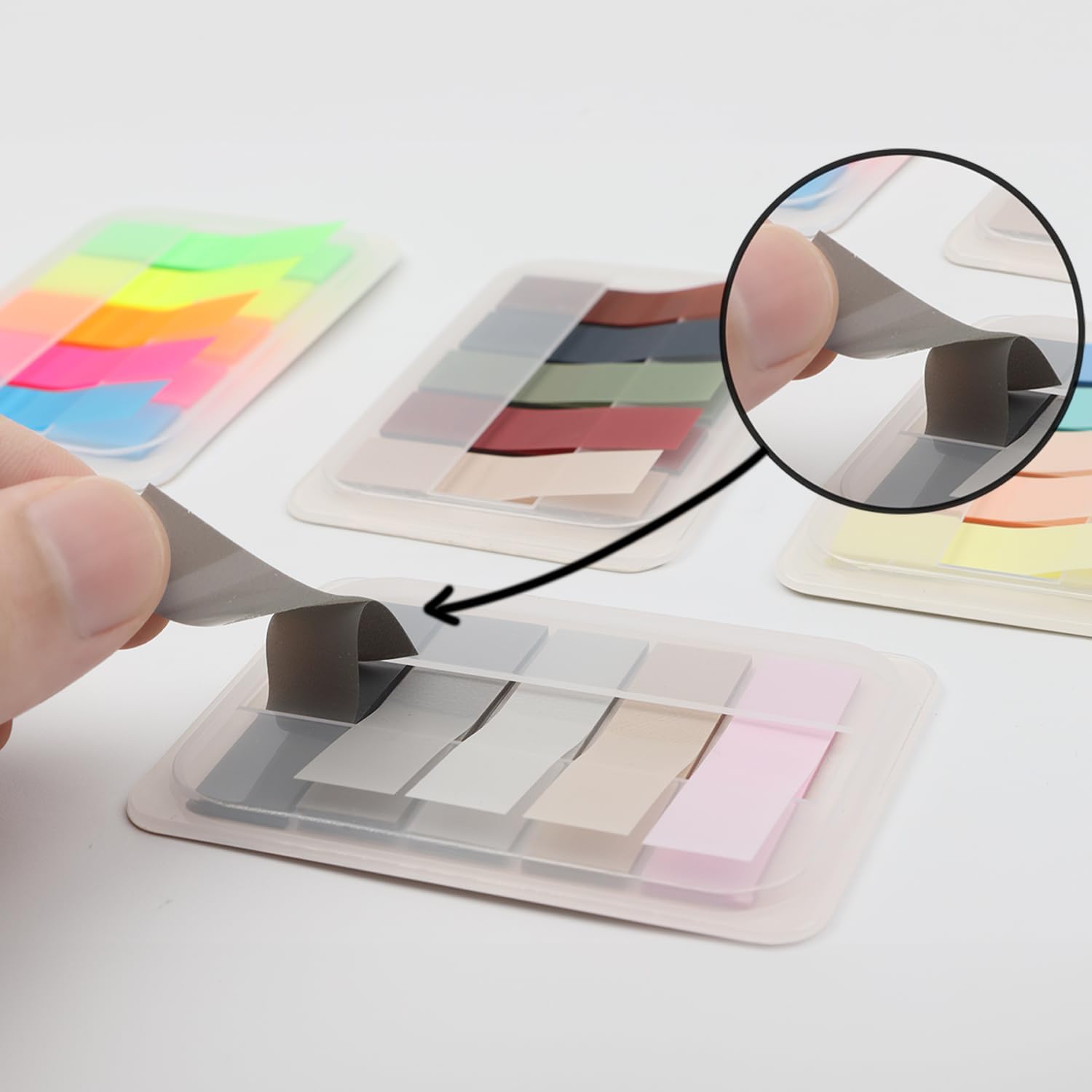 Sticky Notes, Pack of 1000 Pop Up Sticky Markers Transparent Sticky Notes Sticky Notes Transparent Arrow Index Flags Tabs for Page Marking – Bild 3
