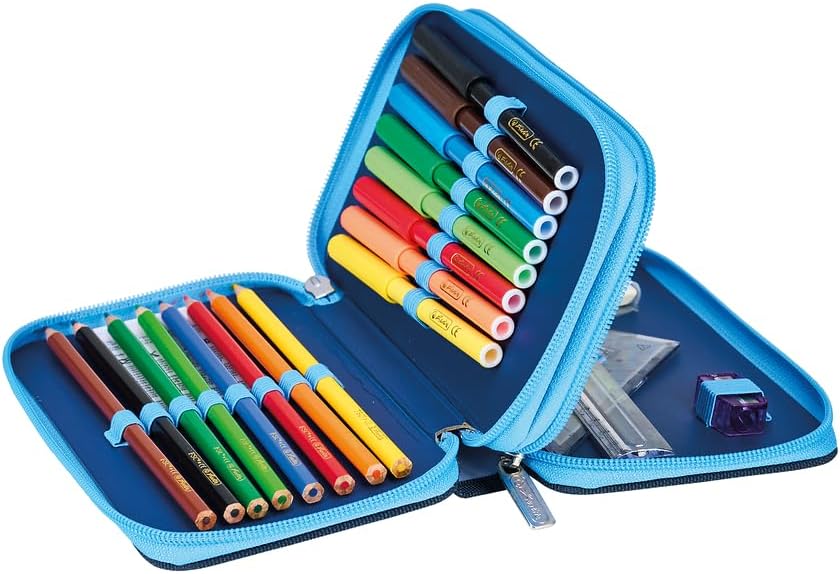 Herlitz Cosmic Explorer Double Pencil Case with Equipment, Children's School Supplies Bag, Functional Utensil Set for Students – Bild 6