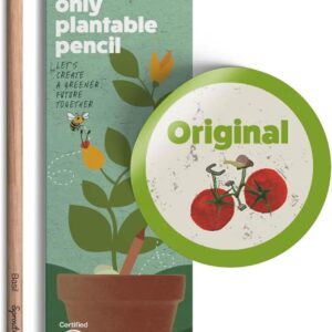 Sprout World Pencil, Original Edition, Plantable Graphite Pens with Flower Seeds, Environmentally Friendly Organic Wood, Sustainable Gift, Ideal for Drawing, Sketching & Shading, Pack of 8
