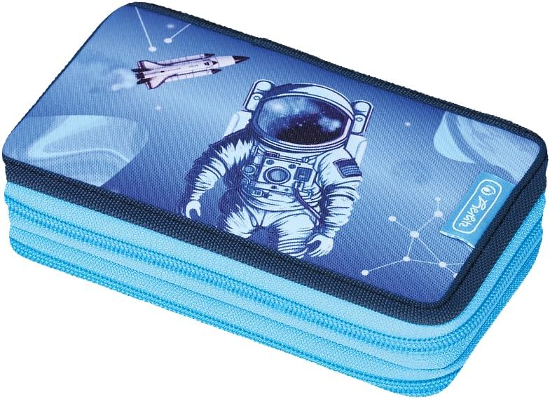 Herlitz Cosmic Explorer Double Pencil Case with Equipment, Children's School Supplies Bag, Functional Utensil Set for Students – Bild 3