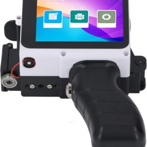 Qcwwy Handheld-Tintenstrahldrucker, Tragbares Tintenstrahldruckgerät mit HD-Touchscreen, Einstellbare Druckhöhe für Verschiedene Oberflächen