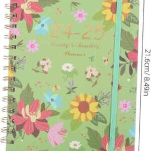 Angoily Akademischer Jahresplaner Wochen Und Monatsplaner Tagebuch Notizbuch Agenda-notizblock Stundenplaner Checklisten-notizblock