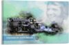 SECOLI Emerson Fittipaldi Formula Racer Art Canvas Poster High Definition Print for Home Office Wall Art Deco Frame Style 50 x 75 cm